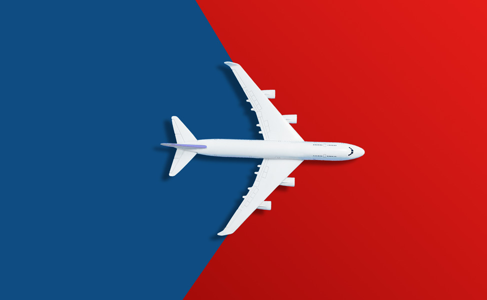 Ein Flugzeug als Symbol für den Inhalt der Seite.