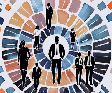 Connected Workforce: Die Grafik visualisiert das Konzept der Connected Workforce.