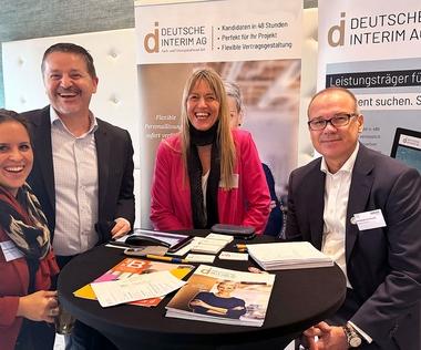 Das Team der Deutschen Interim AG beim DDIM-Kongress