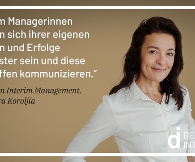 Alexandra Korolija engagiert sich für Frauen im Interim Management.
