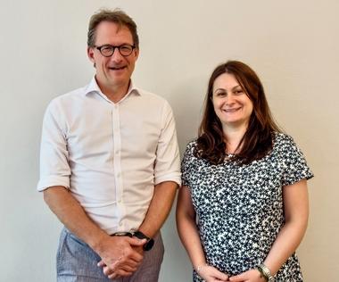 Das Bild zeigt Tilo Ferrari und Ada Tanase.