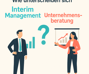 Alt-Tag: Symbolbild für die Frage "Wie unterscheiden sich Interim Management und Unternehmensberatung?" 