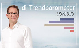 CEO Tilo Ferrari stellt das aktuelle di-Trendbarometer vor