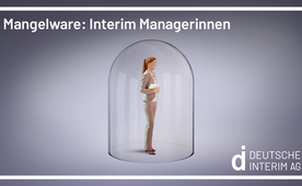 Die Grafik verdeutlicht: Interim Managerinnen sind Mangelware