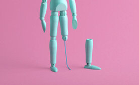 Eine Holzfigur als Symbol für den Inhalt der Seite.