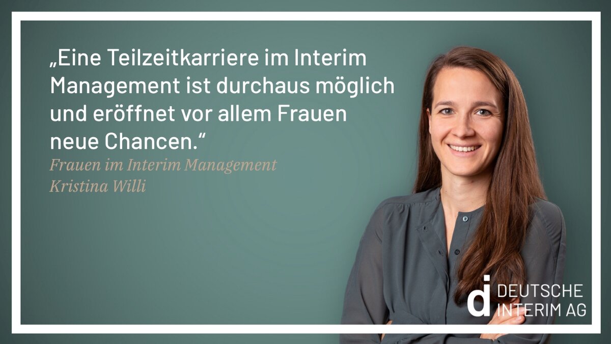 Kristina Willi sieht viele Chancen für junge Interim Managerinnen.