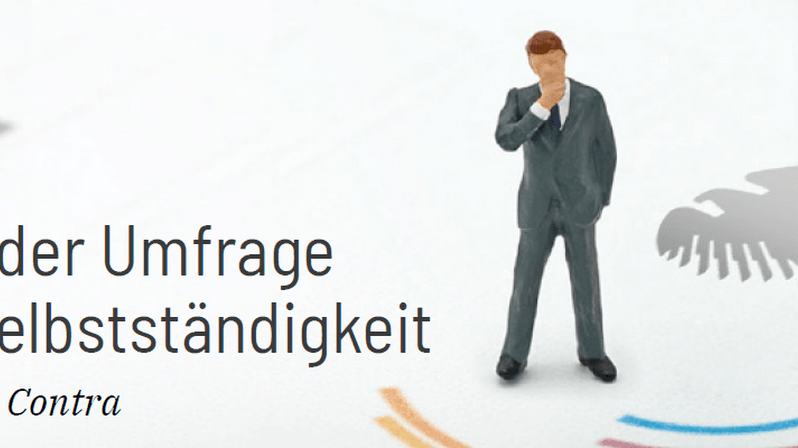 Lebendinges Pro und Contra - Ergebnisse der Umfrage zur Scheinselbstständigkeit