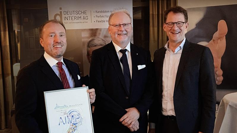 Dr. Martin Kochon, Bodo Blanke und Tilo Ferrari beim AIMP-Jahresforum.