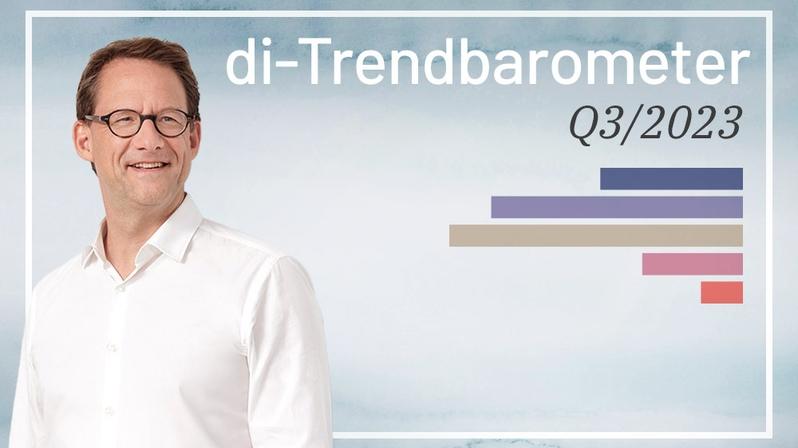 CEO Tilo Ferrari stellt das aktuelle di-Trendbarometer vor