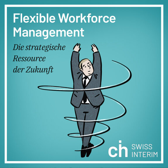 Die Grafik zeigt eine verkörperte Darstellung von Flexible Workforce Management.