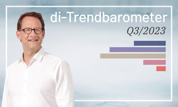 CEO Tilo Ferrari stellt das aktuelle di-Trendbarometer vor