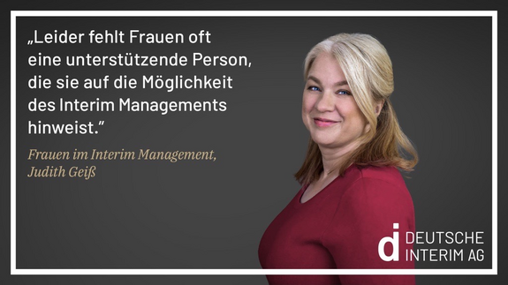 Die erfahrene Interim Managerin Judith Geiß ist auch als Mentorin tätig.